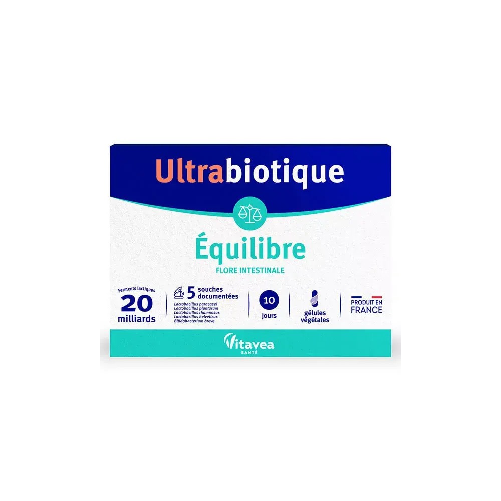 Nutrisanté Ultrabiotique Équilibre 10 Gélules
