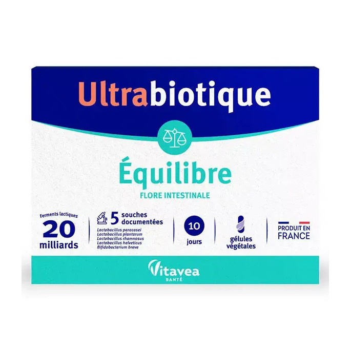 Nutrisanté Ultrabiotique Équilibre 10 Gélules