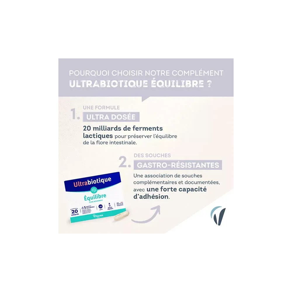 Nutrisanté Ultrabiotique Équilibre 10 Gélules