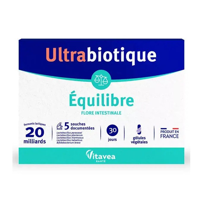 Nutrisanté Ultrabiotique Équilibre 30 gélules