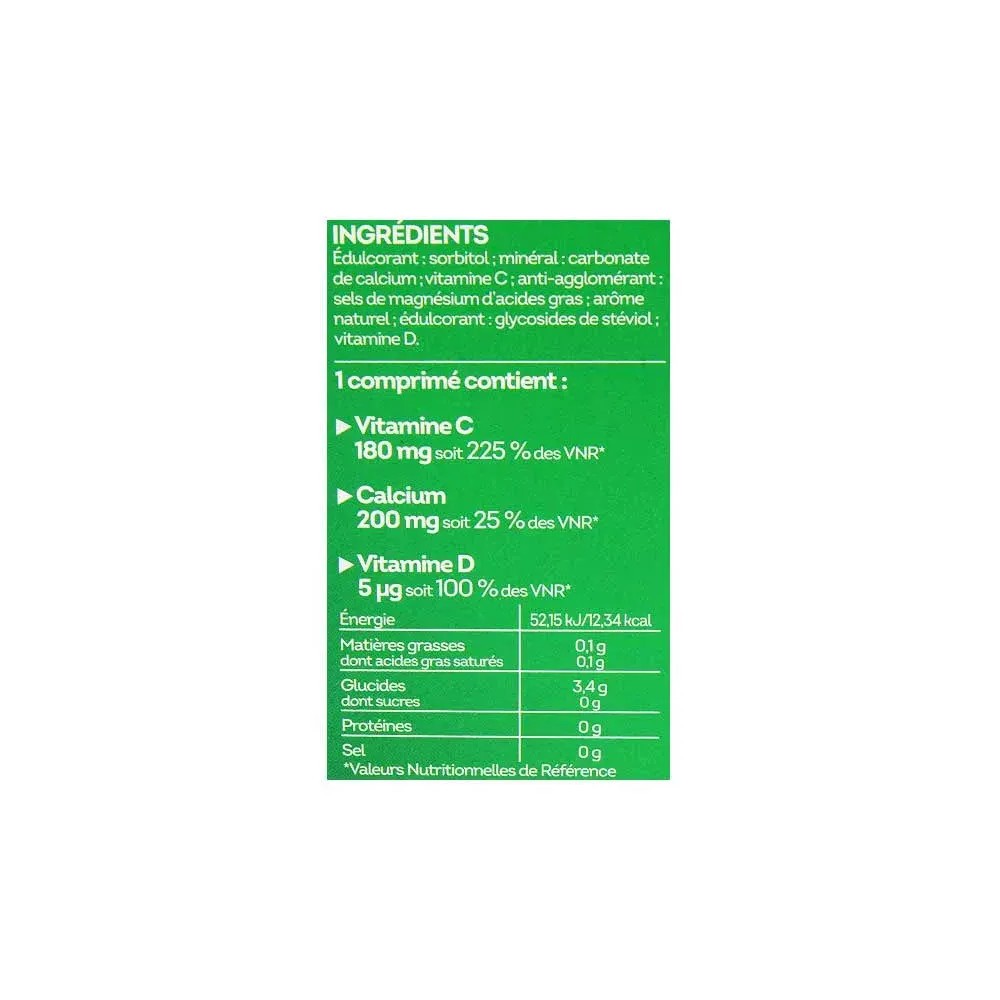 Nutrisanté Vitamine C + Calcium + Vitamine D 24 comprimés