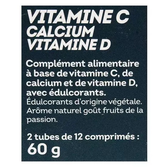 Nutrisanté Vitamine C + Calcium + Vitamine D 24 comprimés