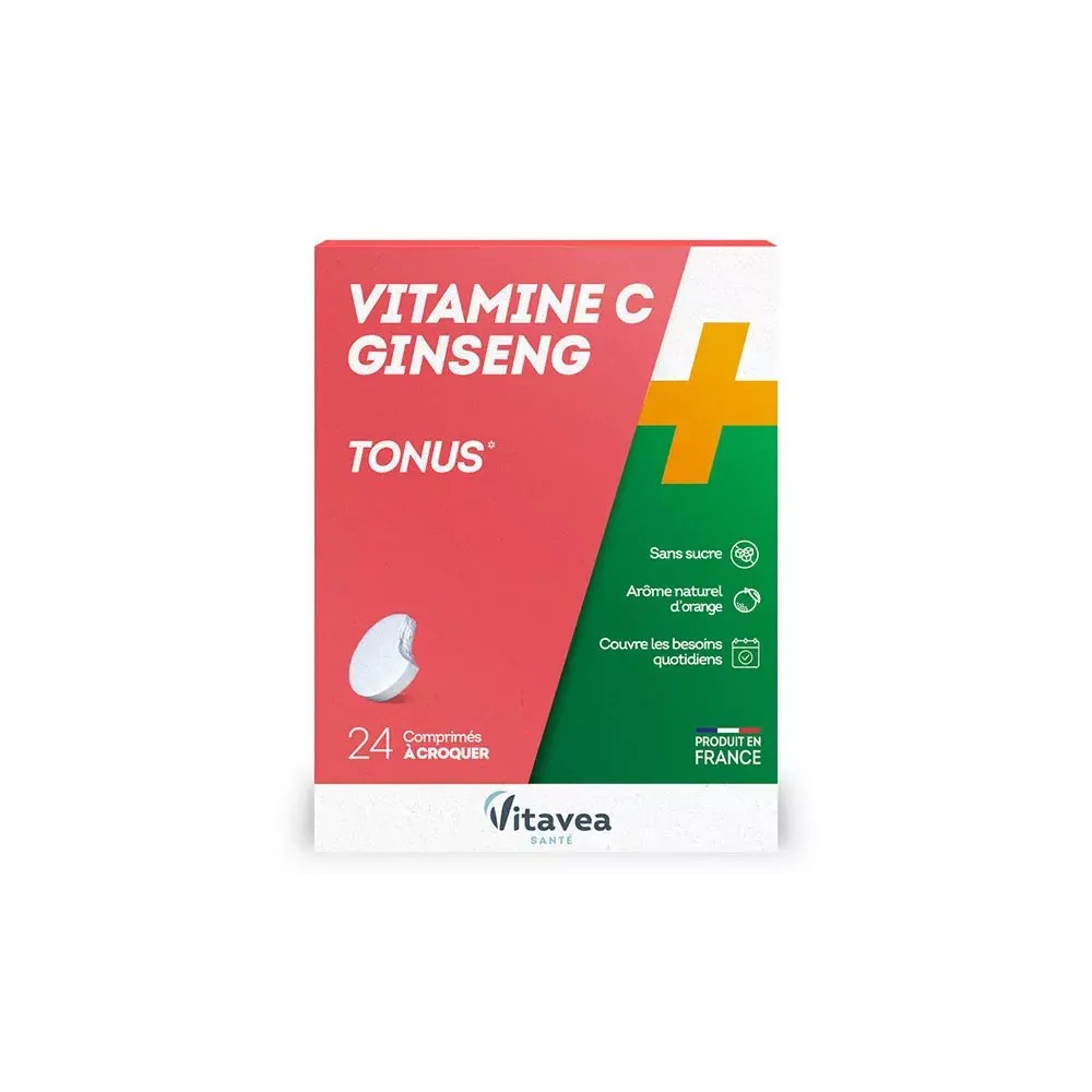 Nutrisante Vitamine C + Ginseng 24 comprimés à croquer