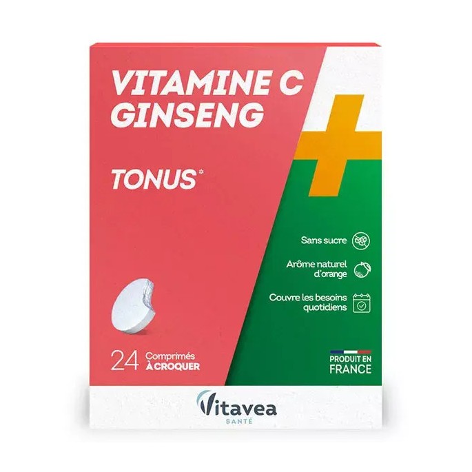 Nutrisante Vitamine C + Ginseng 24 comprimés à croquer