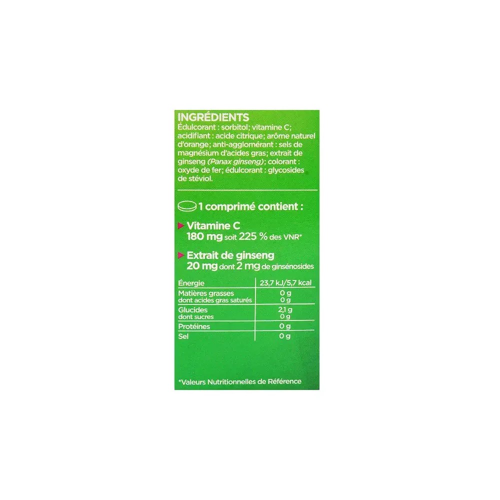 Nutrisante Vitamine C + Ginseng 24 comprimés à croquer