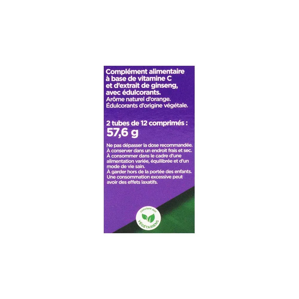 Nutrisante Vitamine C + Ginseng 24 comprimés à croquer