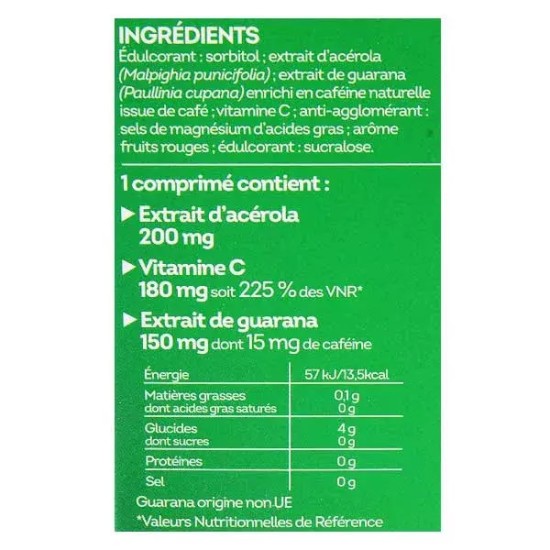 Nutrisanté Vitamine C + Guarana 24 unités