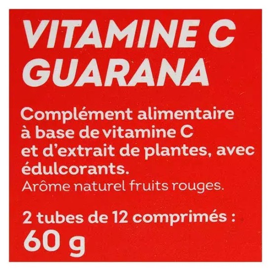 Nutrisanté Vitamine C + Guarana 24 unités