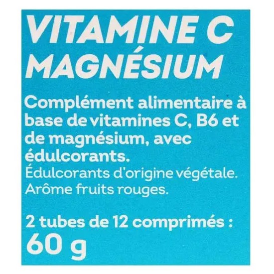 Nutrisante vitamine C + magnésium à croquer 24 cp