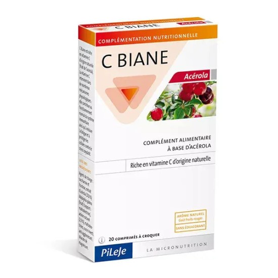 Pileje C-Biane Acérola 20 comprimés