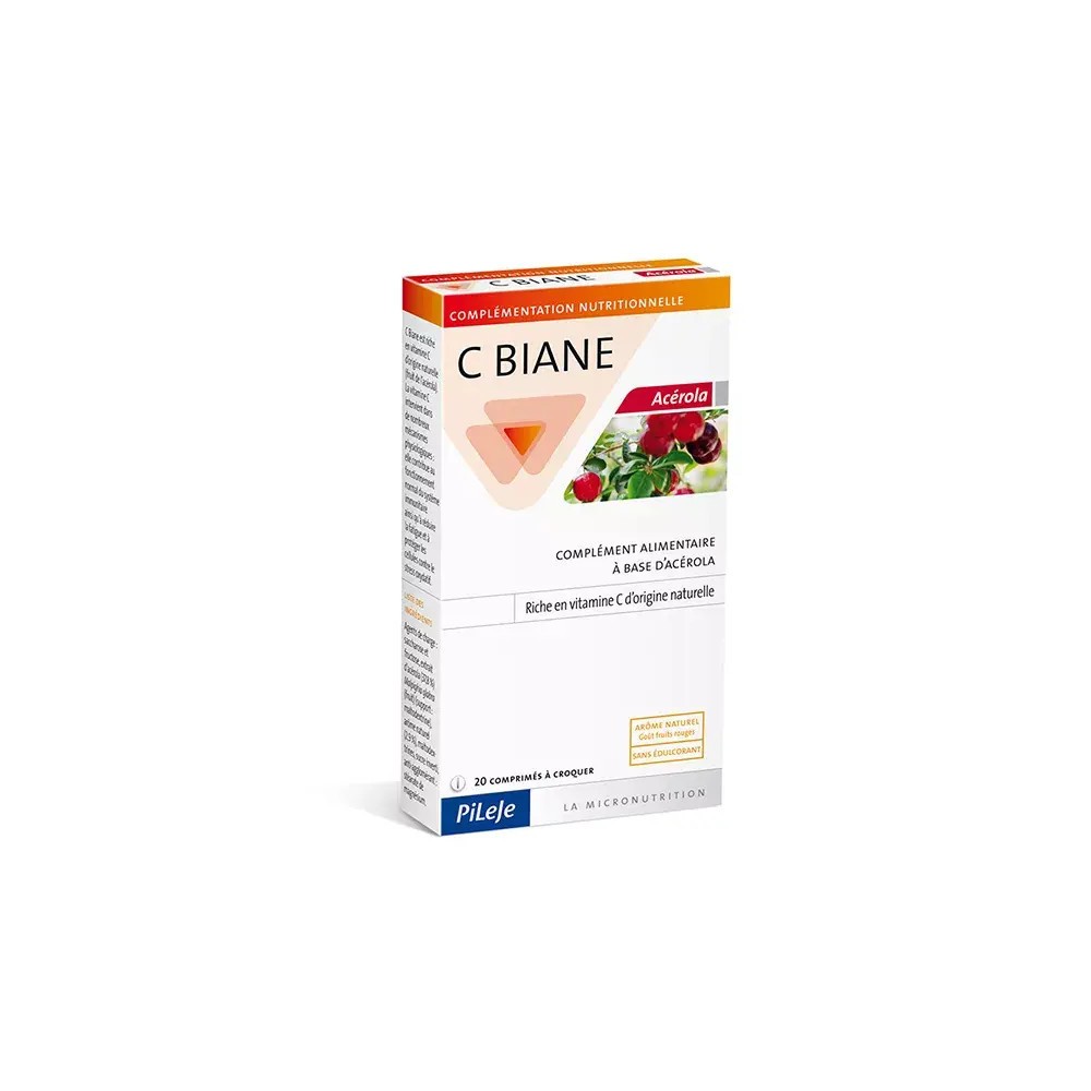 Pileje C-Biane Acérola 20 comprimés