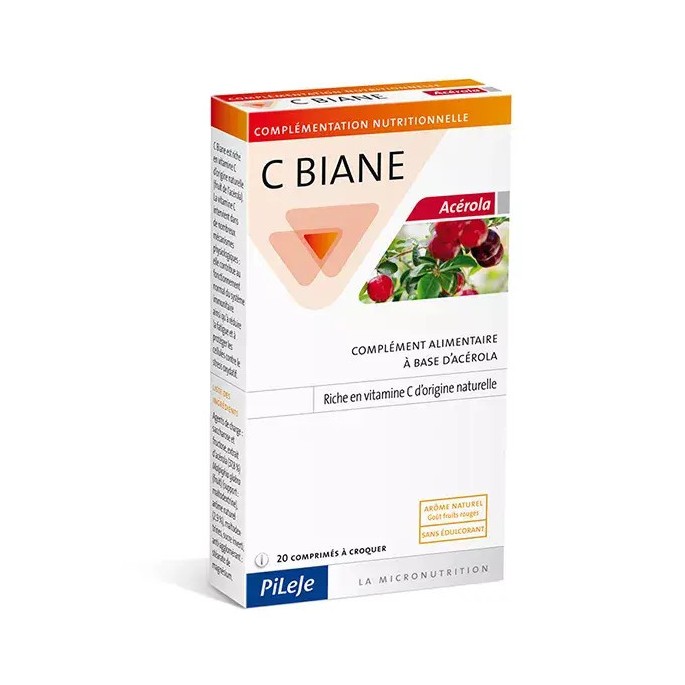 Pileje C-Biane Acérola 20 comprimés
