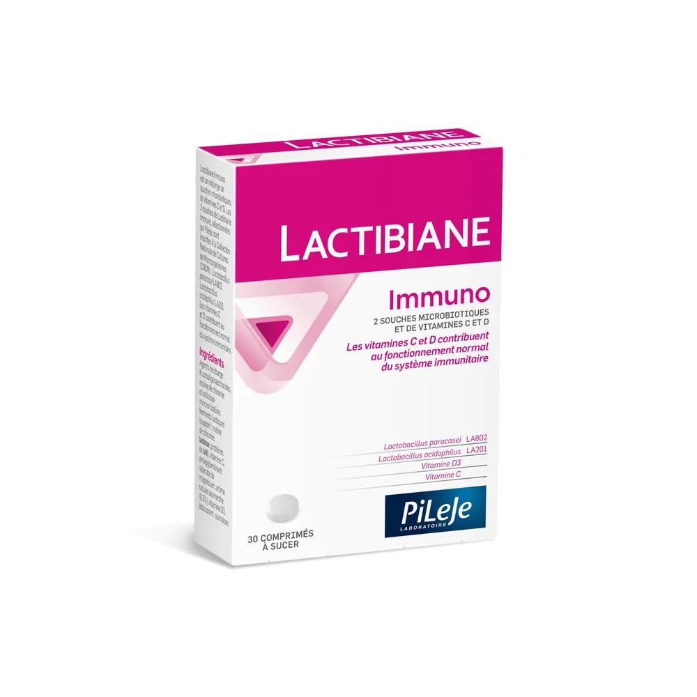 Pileje Lactibiane Immuno 30 comprimés à sucer