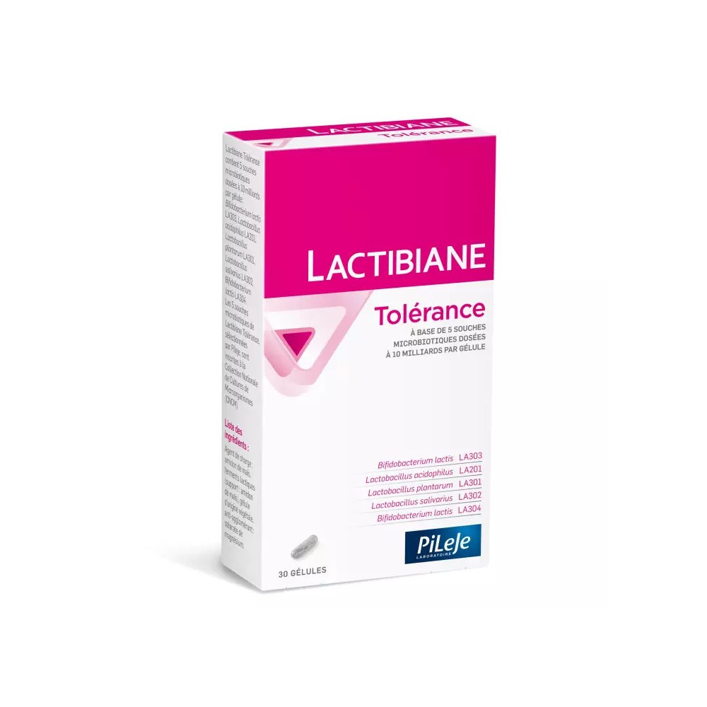 Pileje Lactibiane Tolérance 30 gélules