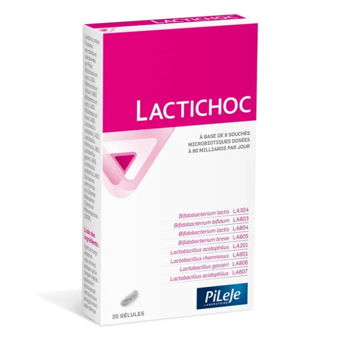 Pileje Lactichoc 20 gélules