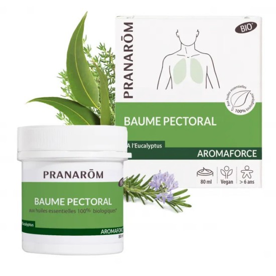 Pranarom Baume pectoral bio 80 ml