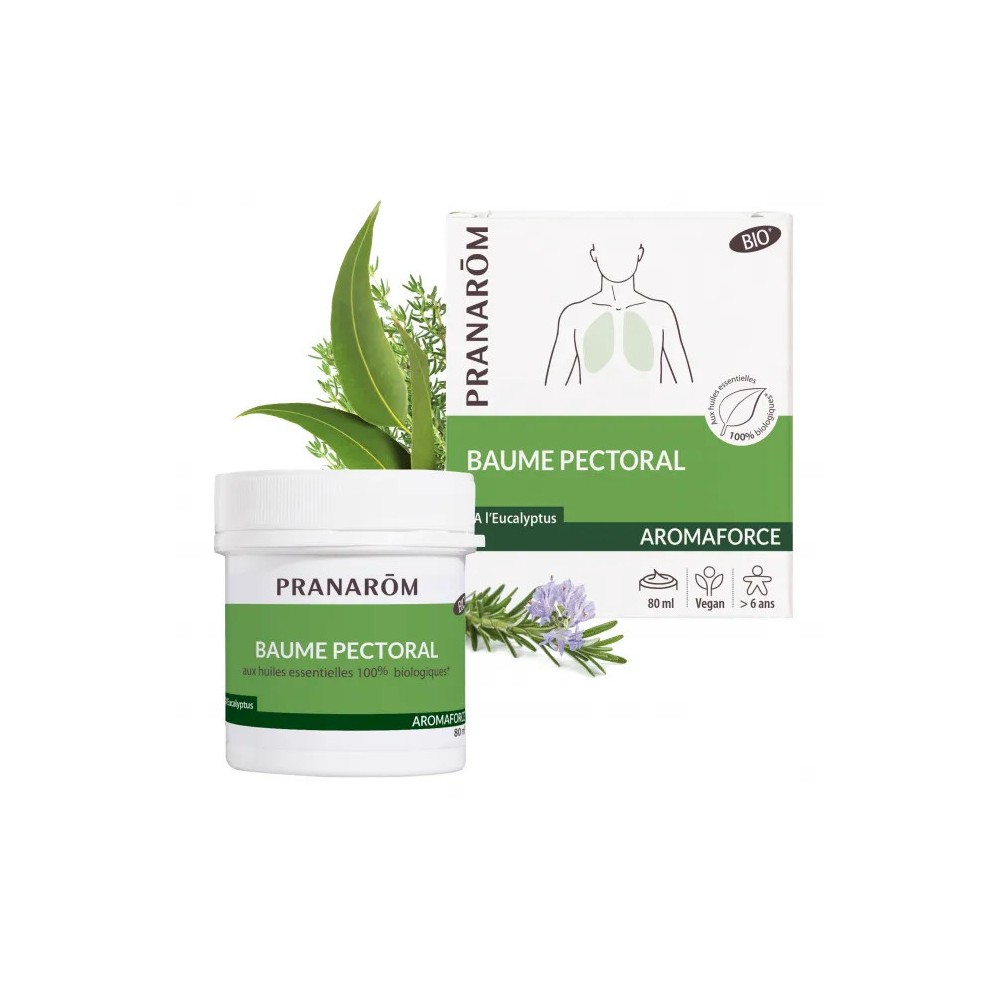 Pranarom Baume pectoral bio 80 ml