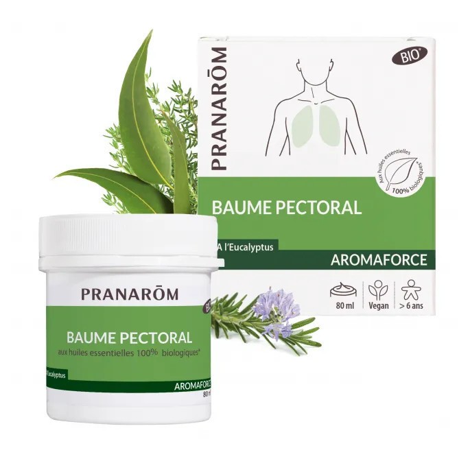 Pranarom Baume pectoral bio 80 ml