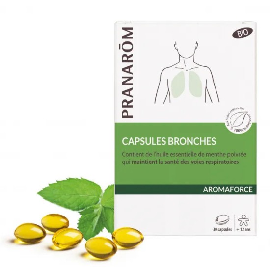 Pranarom Aromaforce Caps bronches bio