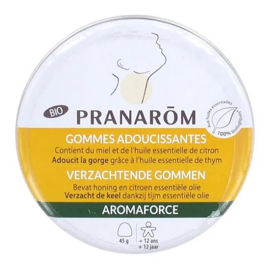 Pranarom Aromaforce Gommes Miel Citron Bio 45 g