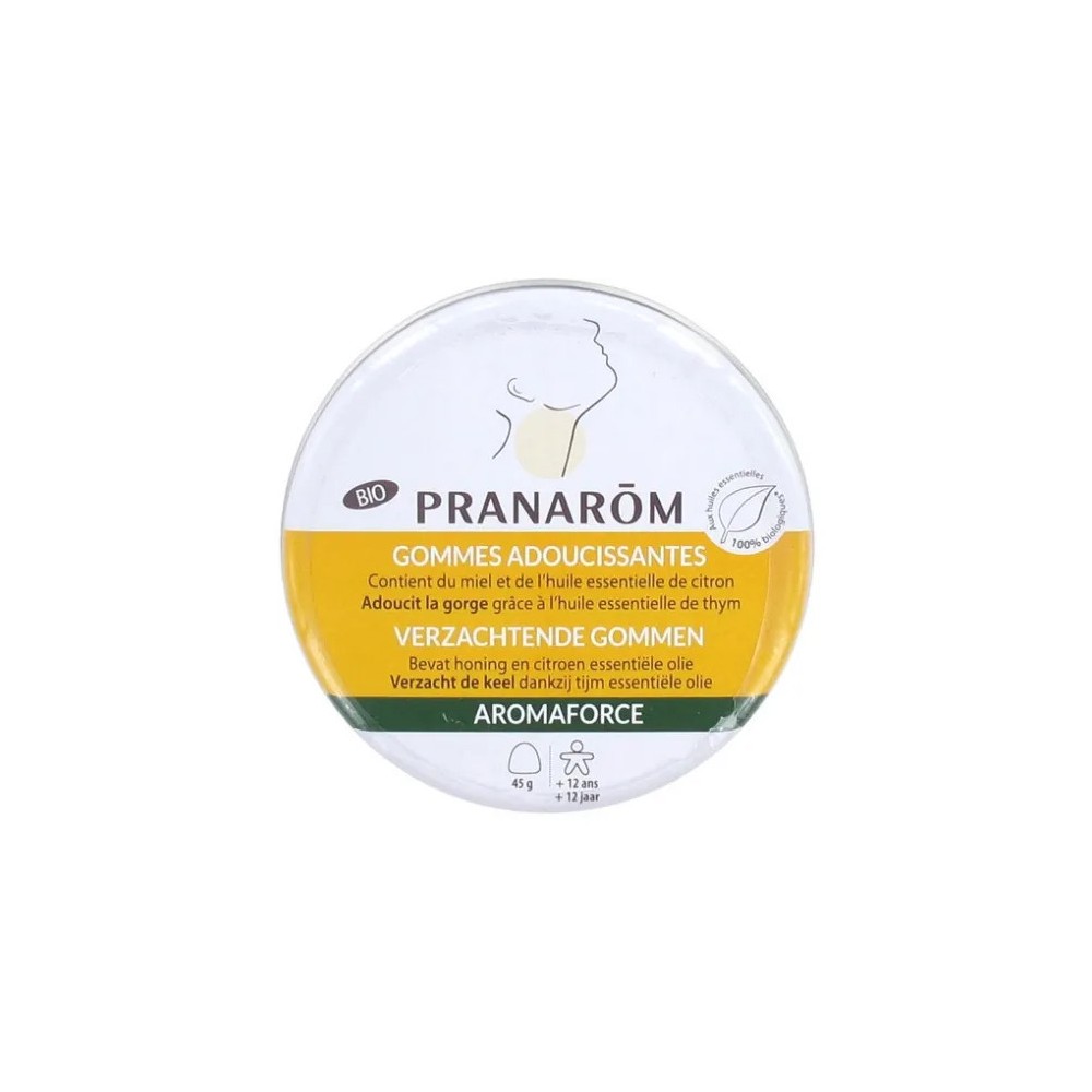 Pranarôm Aromaforce Gommes Miel Citron Bio 45 g