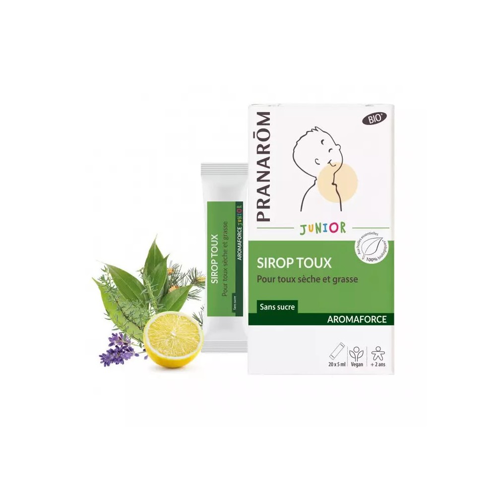 Pranarôm Aromaforce Junior Sirop Toux 20 unidoses