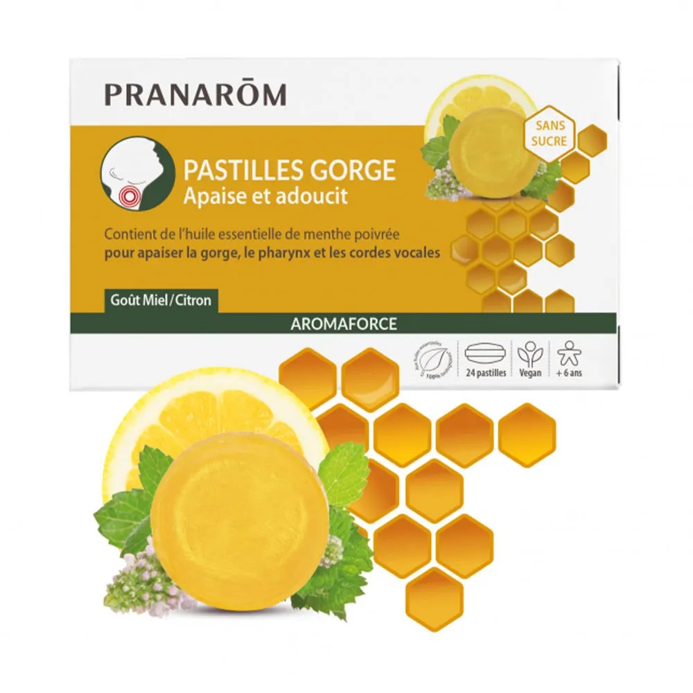 Pranarôm Aromaforce Pastilles Gorge Miel