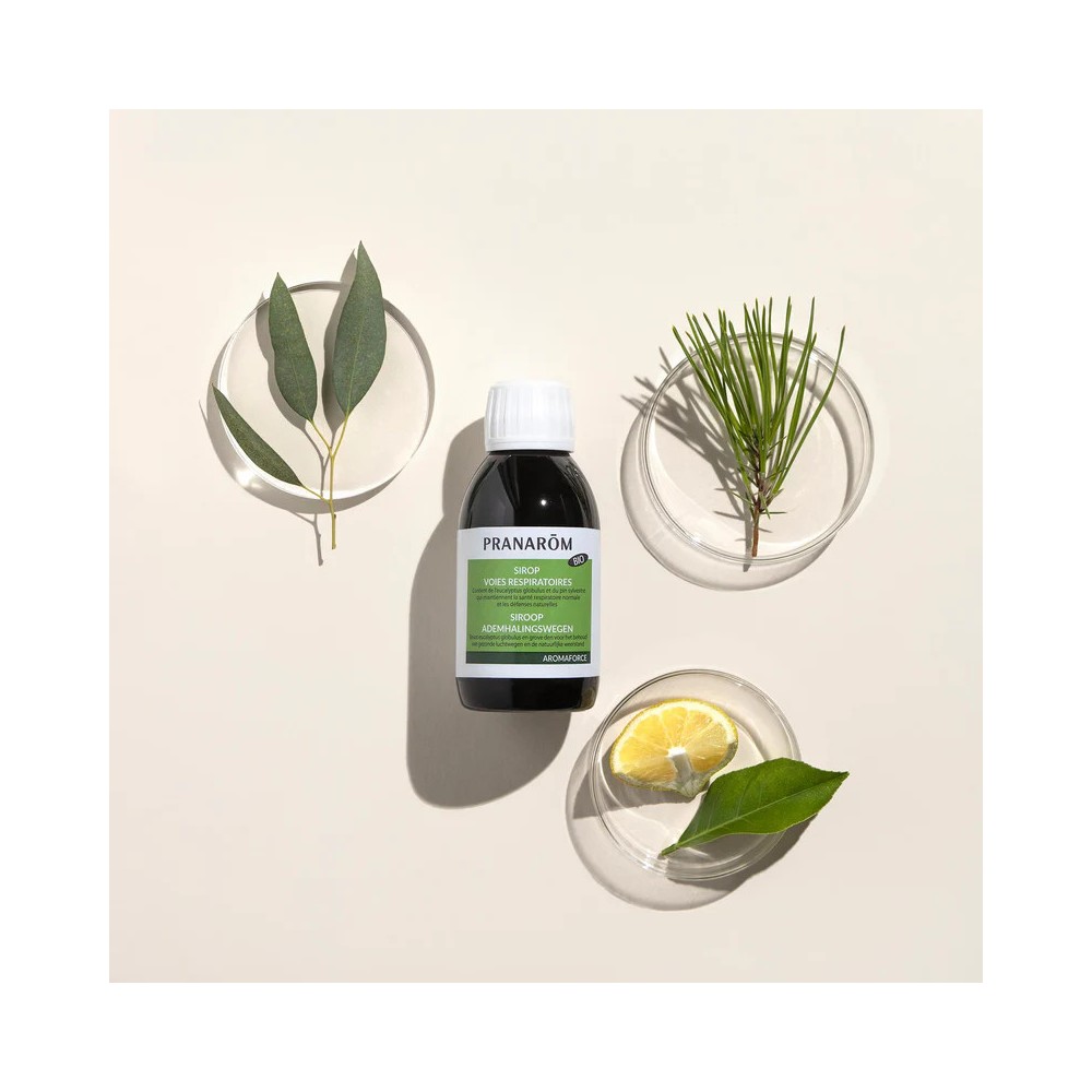 Pranarôm Aromaforce Sirop Voies Respiratoires Bio 150 ml