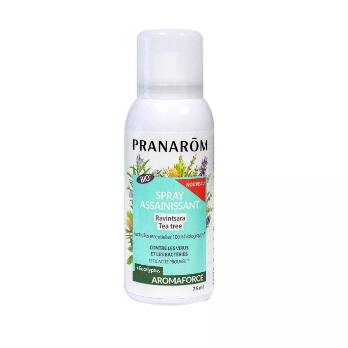 Pranarom Spray assainissant Ravintsara Tea Tree bio 75 ml
