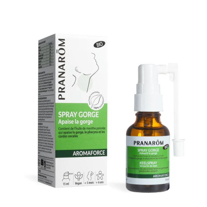 Pranarôm Aromaforce Spray gorge apais + bio 15 ml