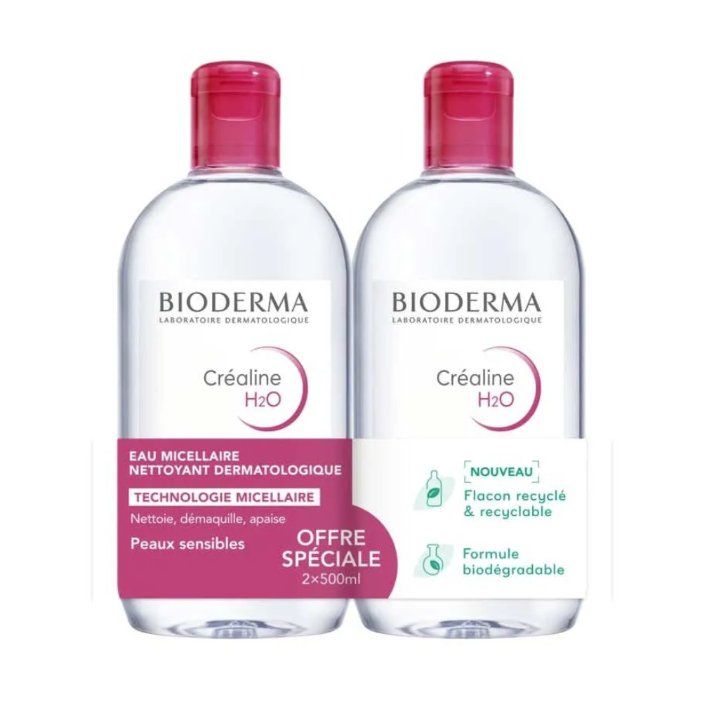 Bioderma Créaline H2O 500 ml sans parfum