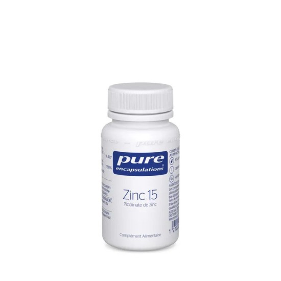 Pure Zinc 15 mg - Complément Alimentaire
