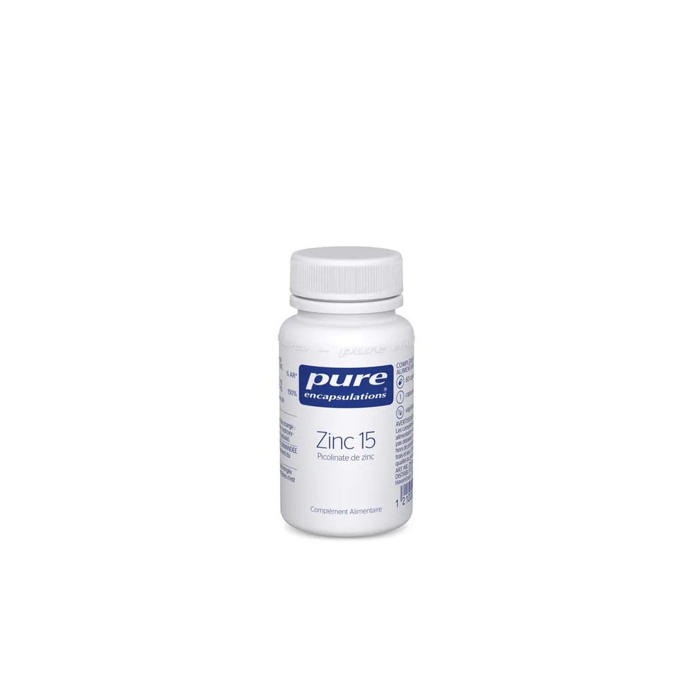Pure Zinc 15 mg - Complément Alimentaire