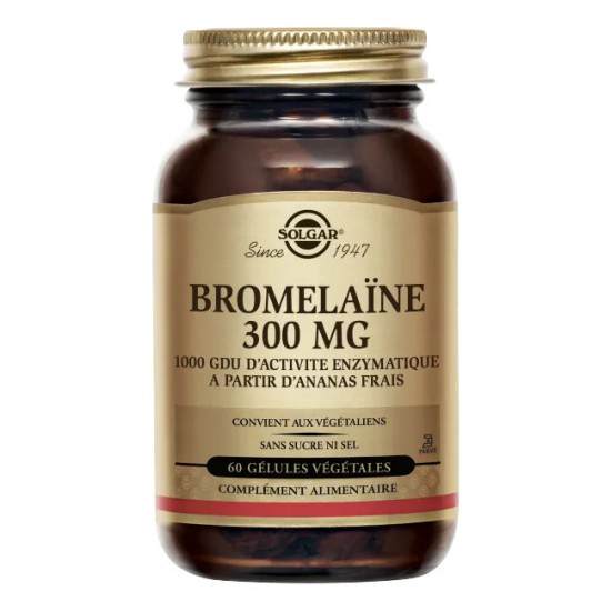 Solgar bromélaïne 300 mg