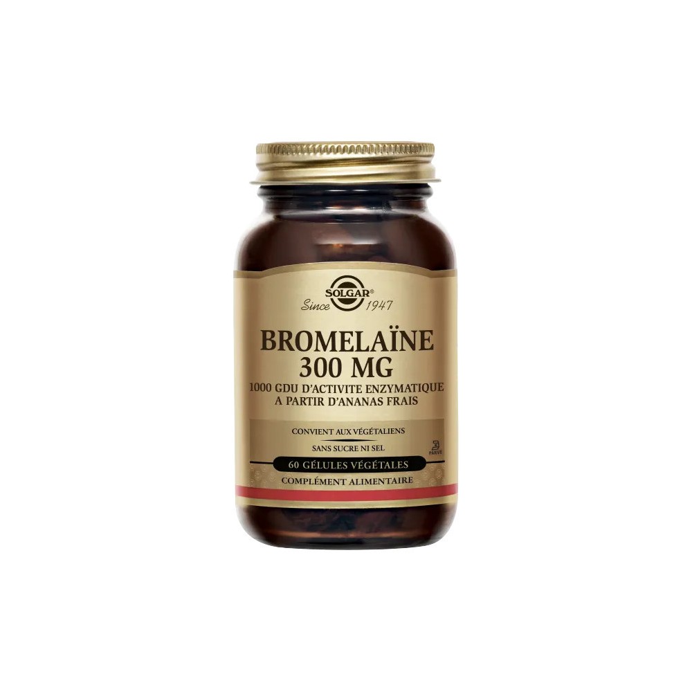 Solgar bromélaïne 300 mg