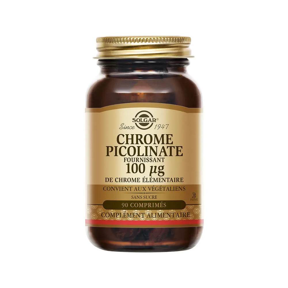 Solgar Chromium Picolinate 90 comprimés