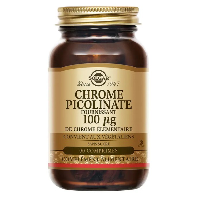 Solgar Chromium Picolinate 90 comprimés