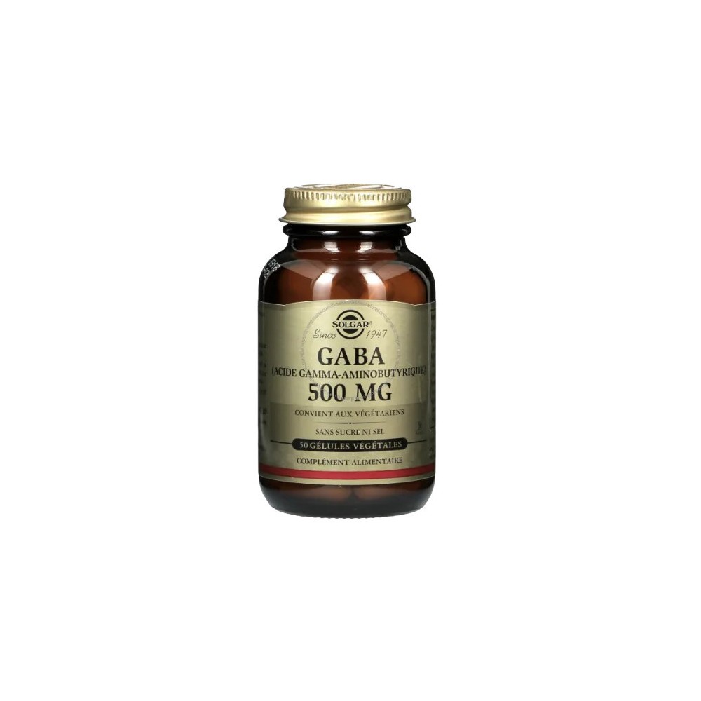 Solgar Gaba 500 mg Gélules Végétales