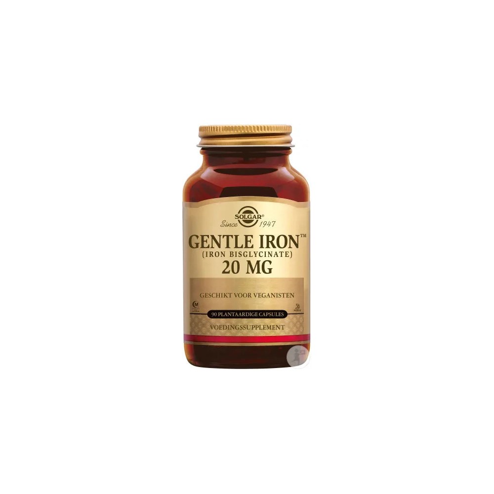 Solgar Gentle Iron Fer Doux 25 mg 90 gélules