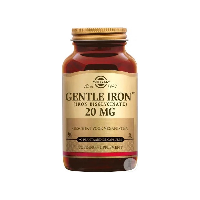 Solgar Gentle Iron Fer Doux 25 mg 90 gélules