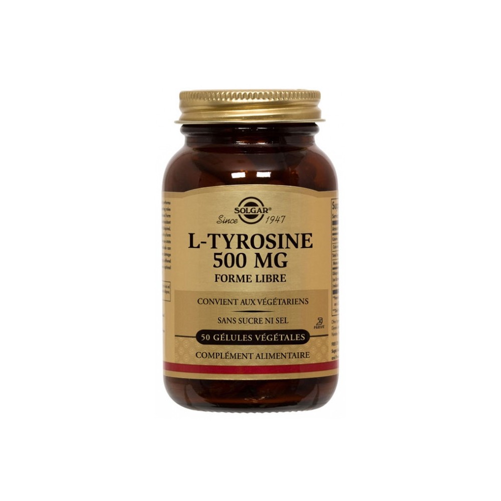 Solgar L-Tyrosine 500 mg 50 gélules