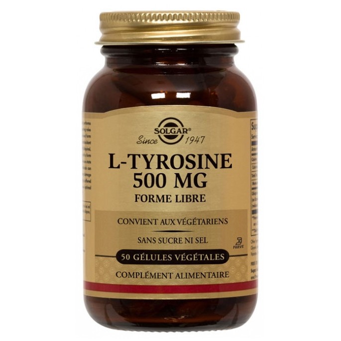 Solgar L-Tyrosine 500 mg 50 gélules