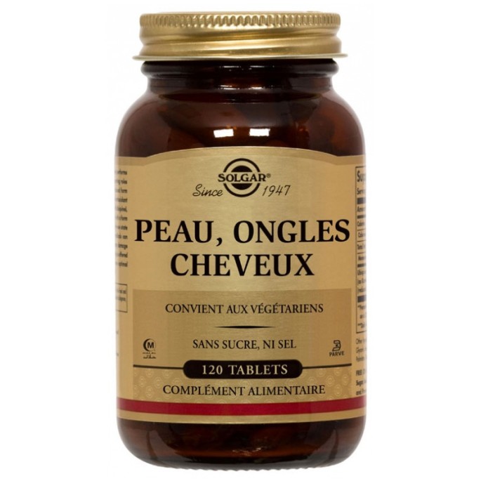 Solgar Peaux Ongles Cheveux 120 comprimés