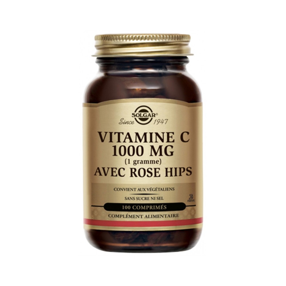 Solgar Vitamine C 1000 mg avec Églantier
