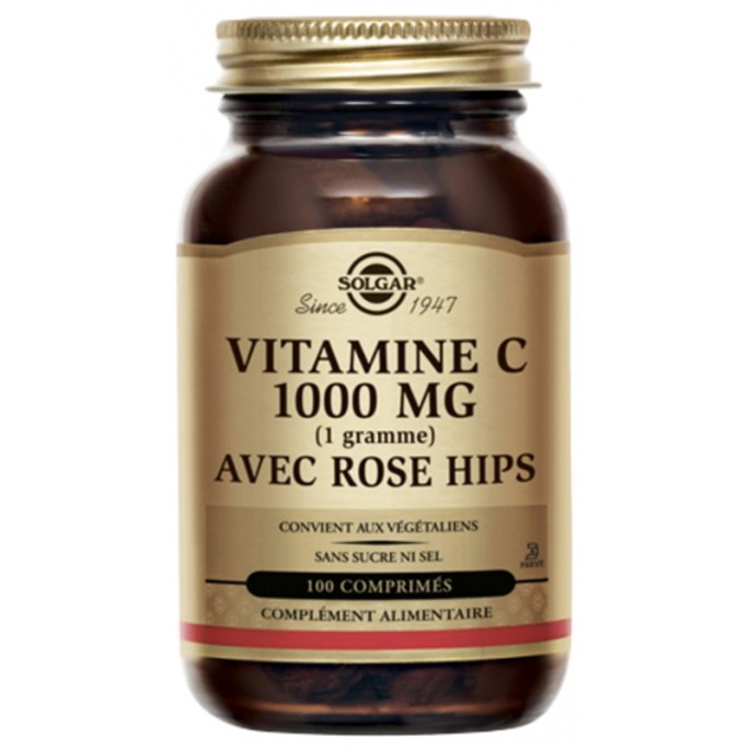 Solgar Vitamine C 1000 mg avec Églantier