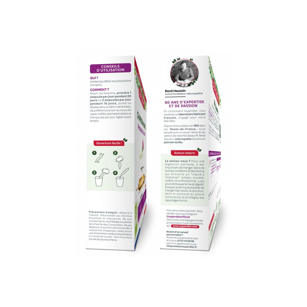 Superdiet Chardon Marie 20 ampoules