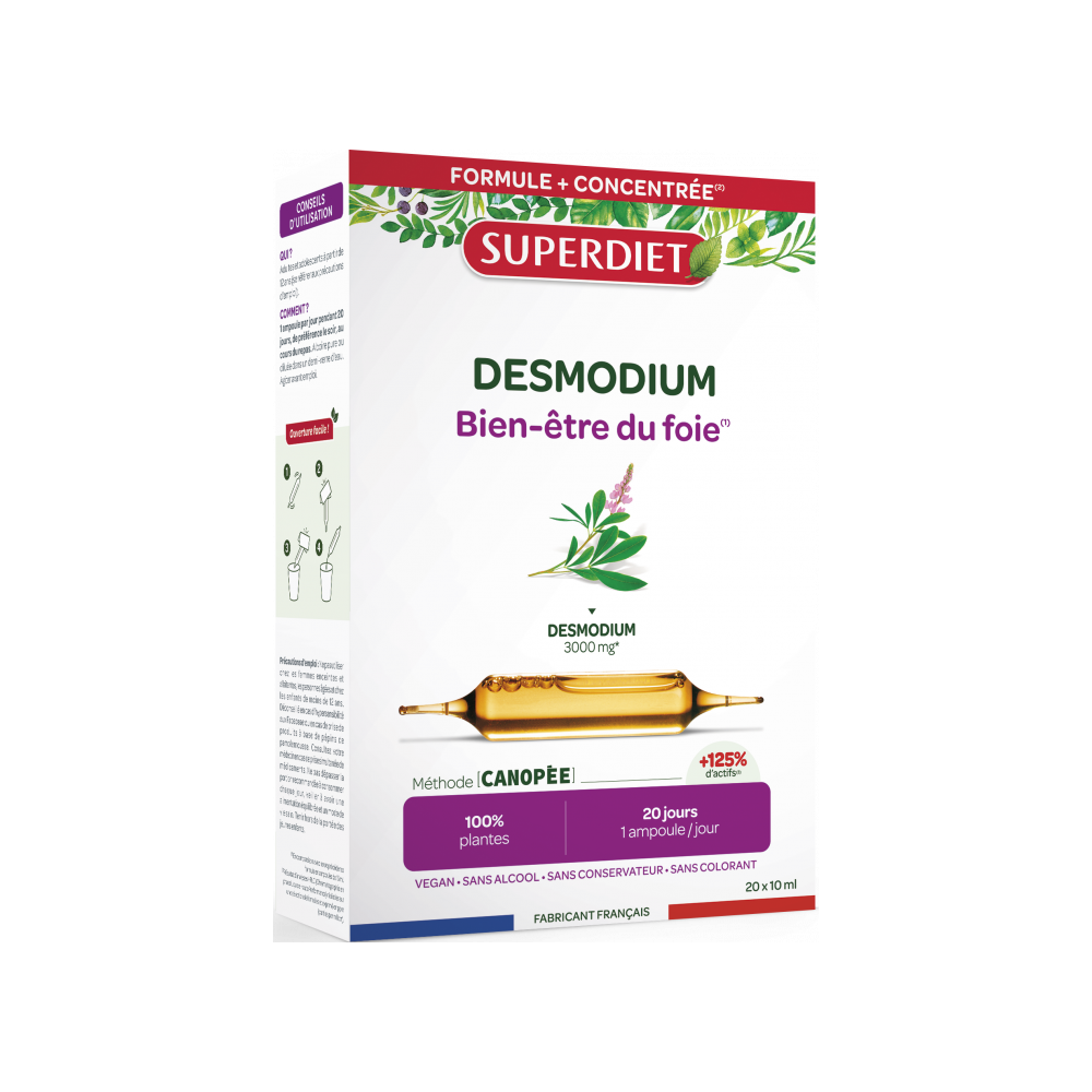 Superdiet Desmodium 20 Ampoules