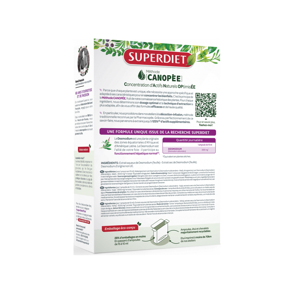 Superdiet Desmodium 20 Ampoules