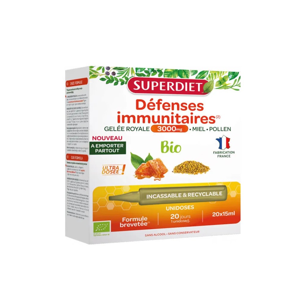 Superdiet Gelée Royale 3000 mg - 20 ampoules