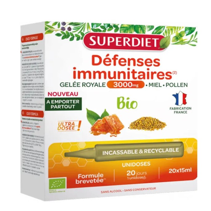 Superdiet Gelée Royale 3000 mg - 20 ampoules
